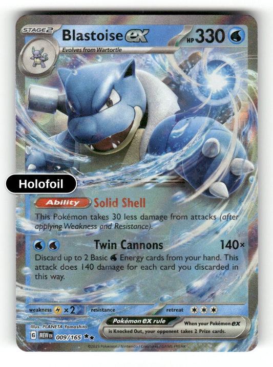 Blastoise ex - 009/165