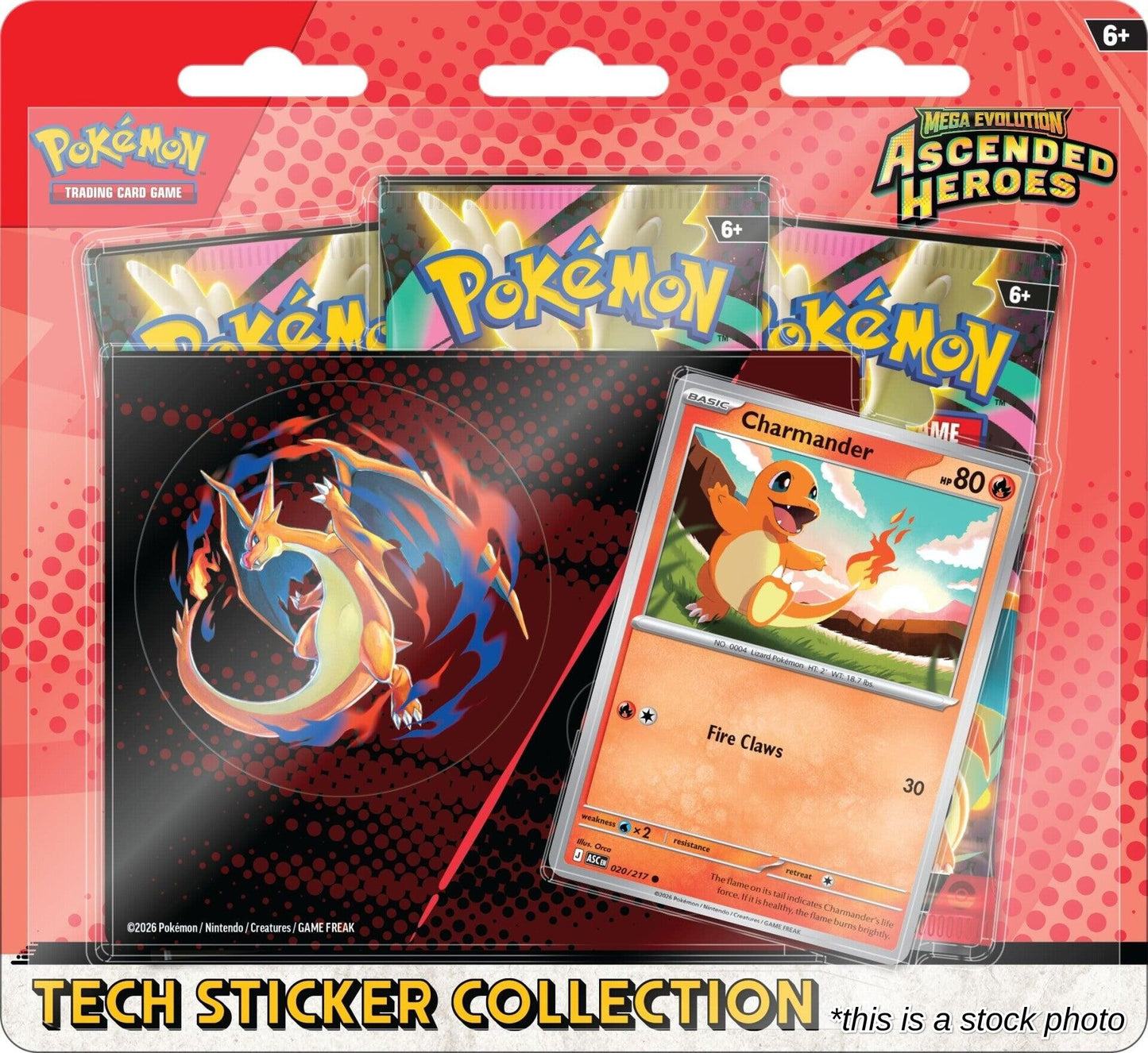 Mega Evolution: Ascended Heroes Tech Sticker Collection - Charmander