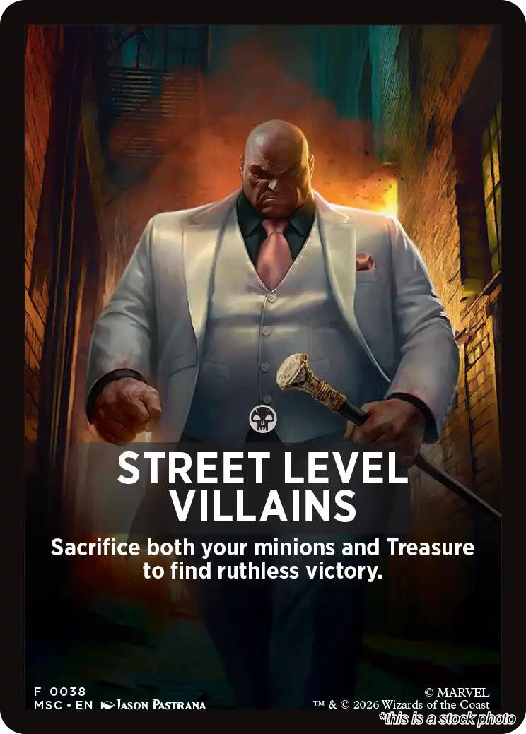 Street Level Villains Theme Card