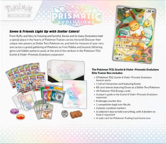 Pokémon - Trading Card Game: Scarlet & Violet - Prismatic Evolutions Elite Trainer Box