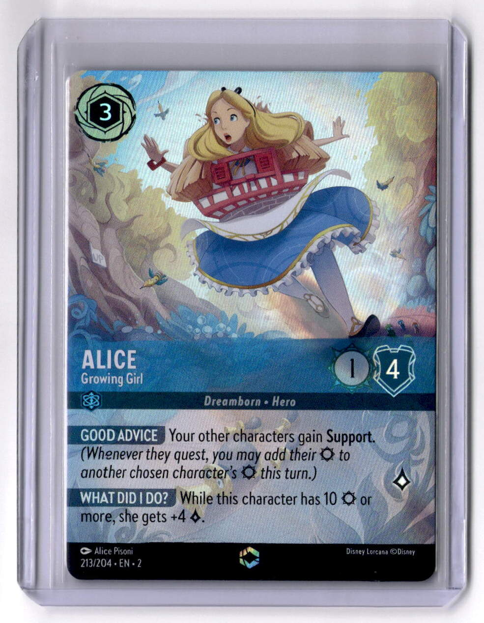 Alice - Growing Girl (Enchanted) Enchanted Rise of the Floodborn 213/204 NM