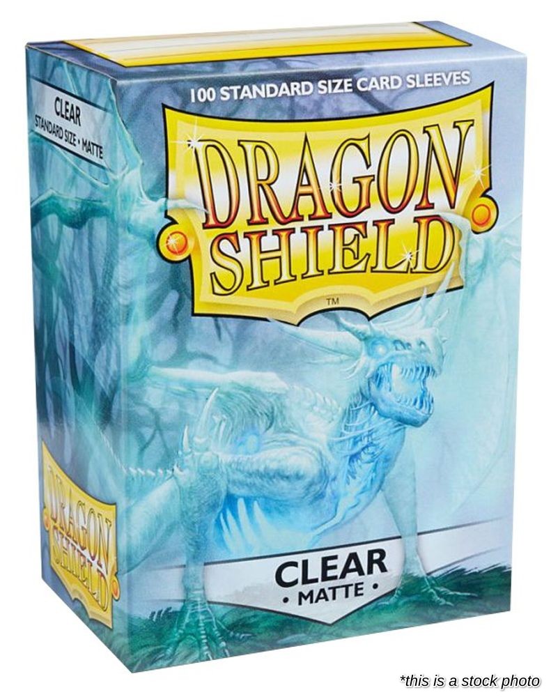 Dragon Shield Matte Sleeves - Clear (100-Pack)