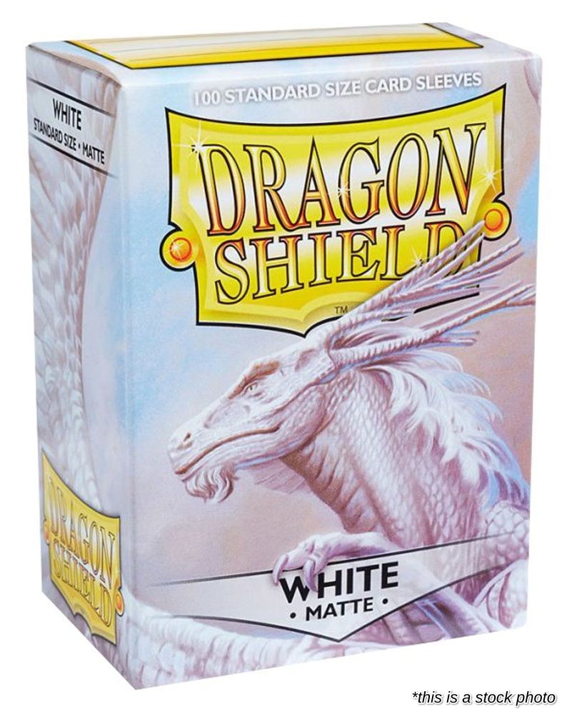 Dragon Shield Matte Sleeves - White (100-Pack)