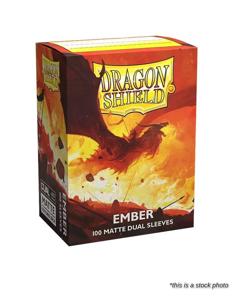 Dragon Shield Dual Matte Standard Sleeves - Ember (100-Pack)