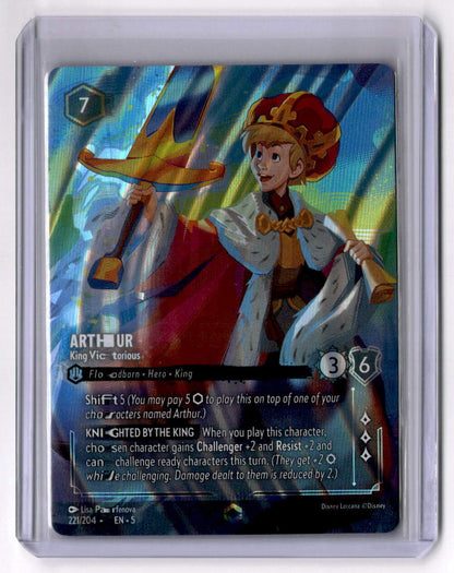 Arthur - King Victorious (Enchanted) Enchanted Shimmering Skies 221/204 NM