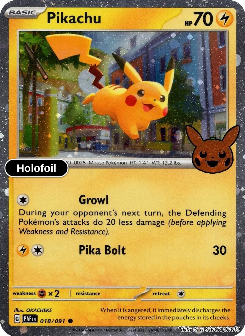 Pikachu - 018/091 (Cosmos Holo)