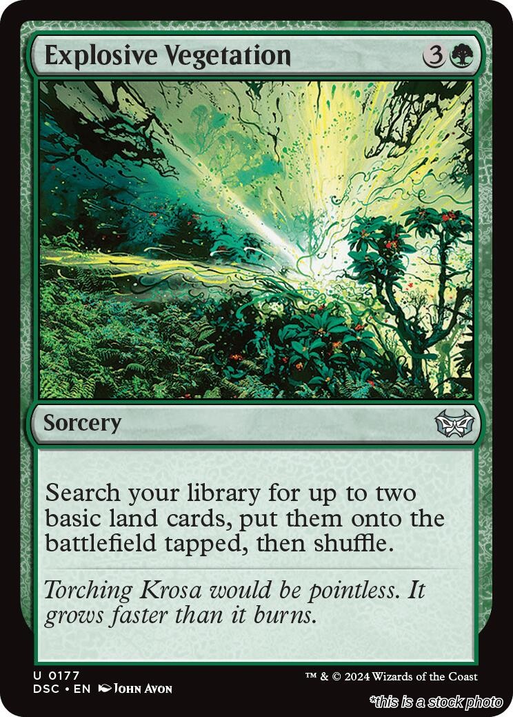 Explosive Vegetation