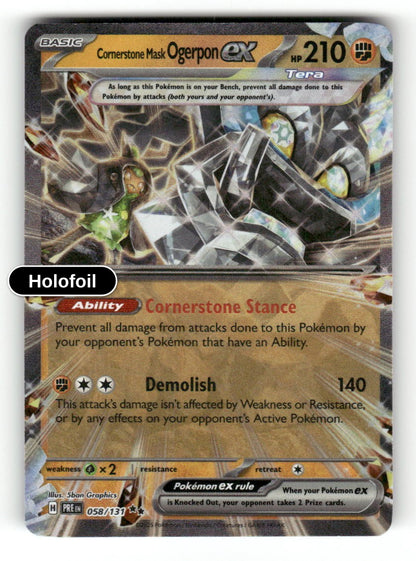 Cornerstone Mask Ogerpon ex - 058/131