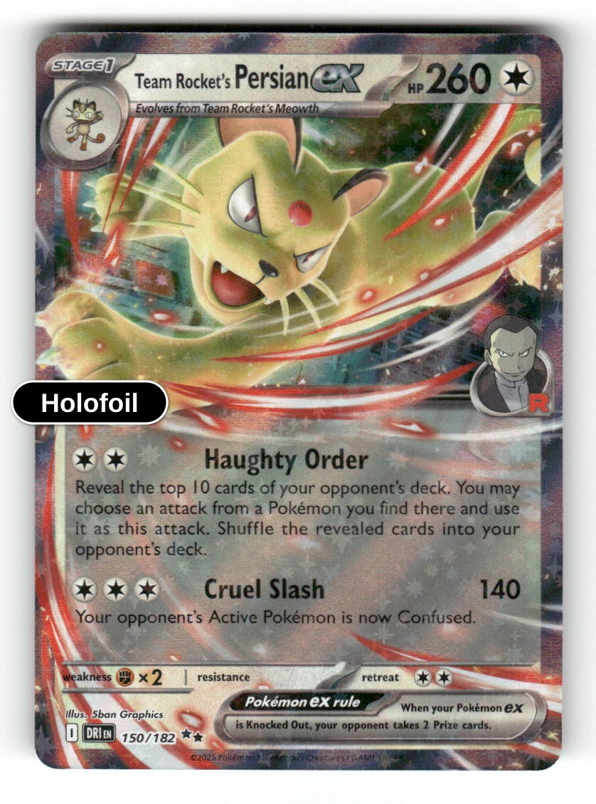 Team Rocket's Persian ex - 150/182