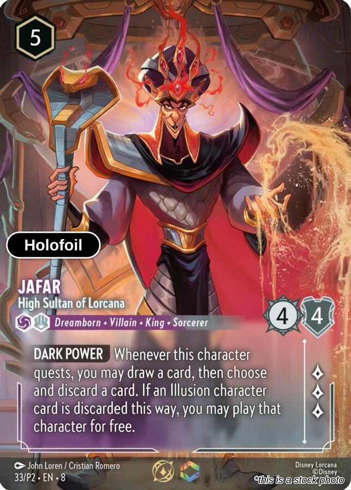 Jafar - High Sultan of Lorcana (Store Championship)