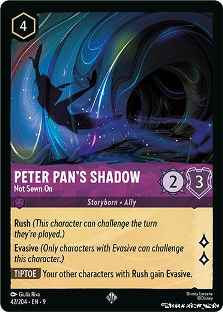Peter Pan's Shadow - Not Sewn On