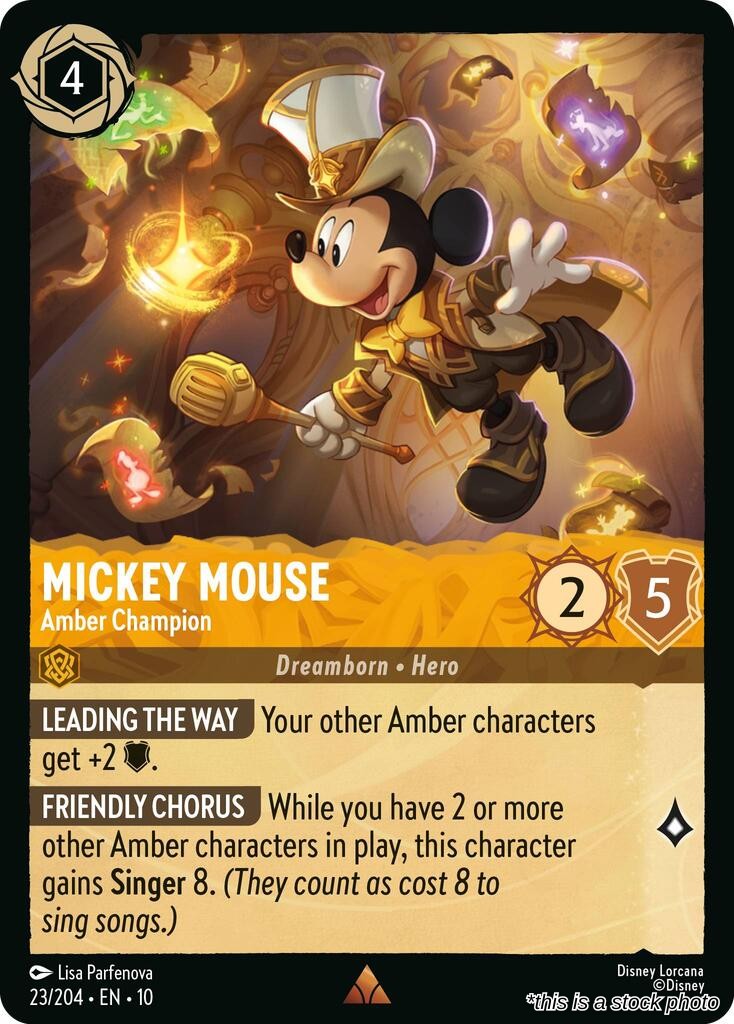 Mickey Mouse - Amber Champion