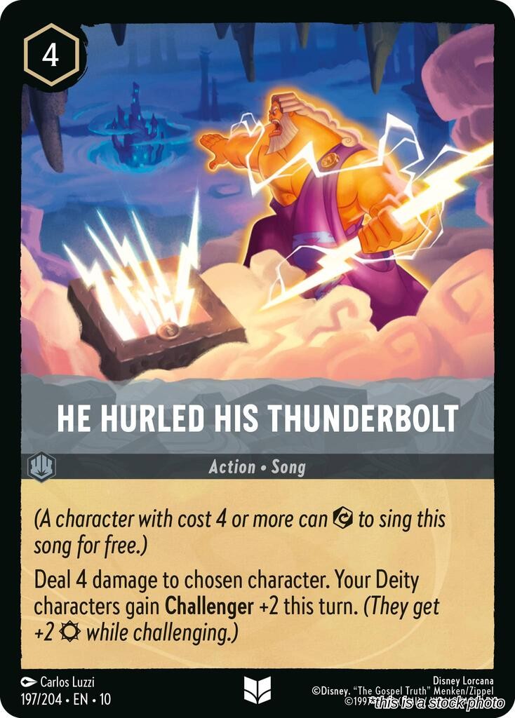 He Hurled His Thunderbolt