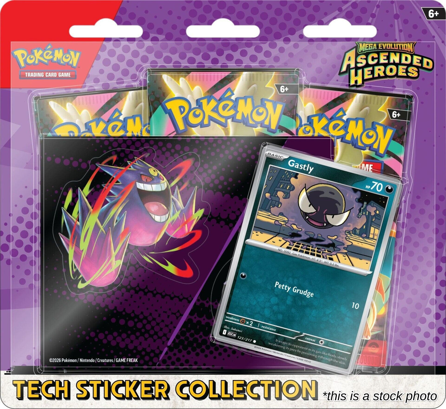 Mega Evolution: Ascended Heroes Tech Sticker Collection - Gastly