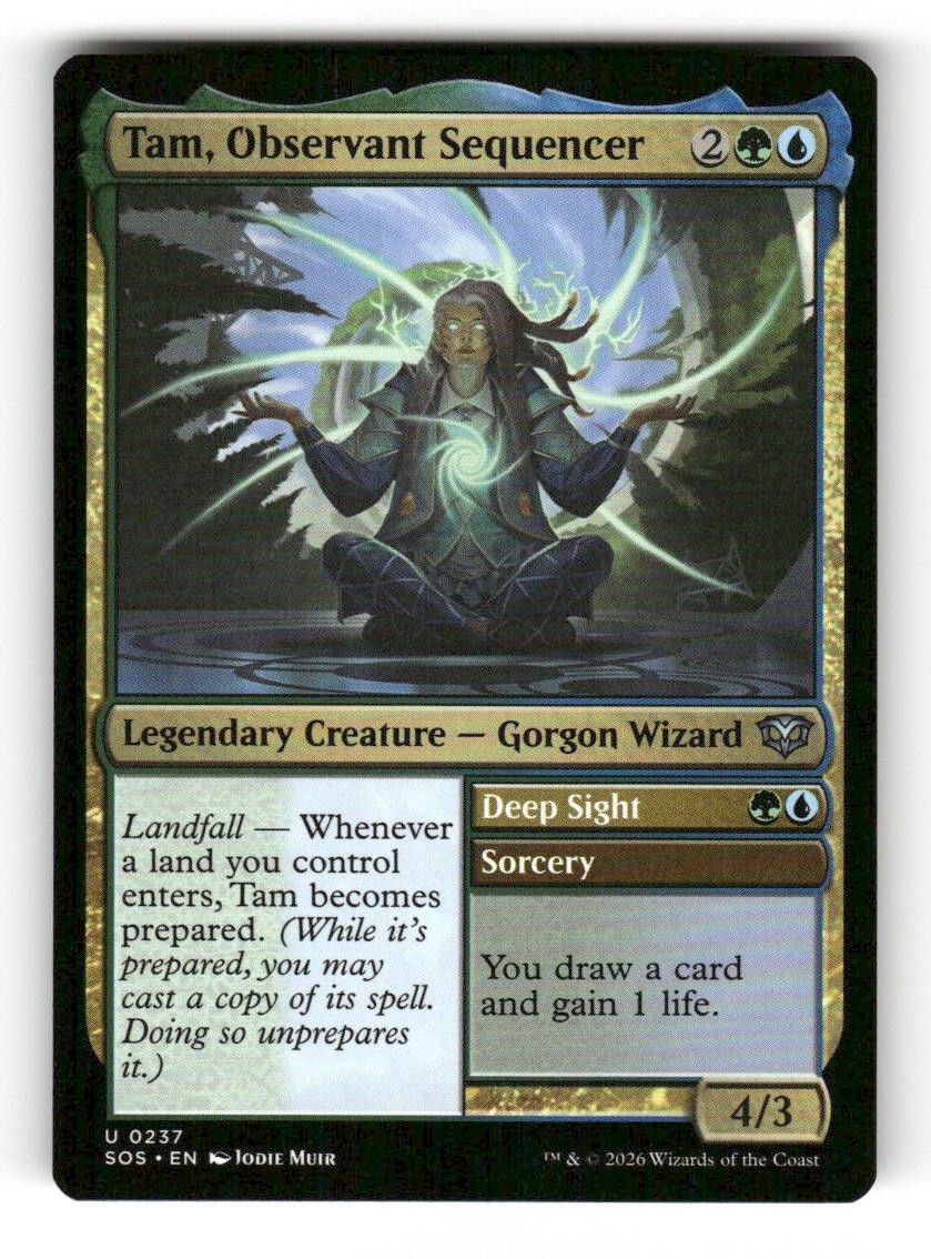 Tam, Observant Sequencer