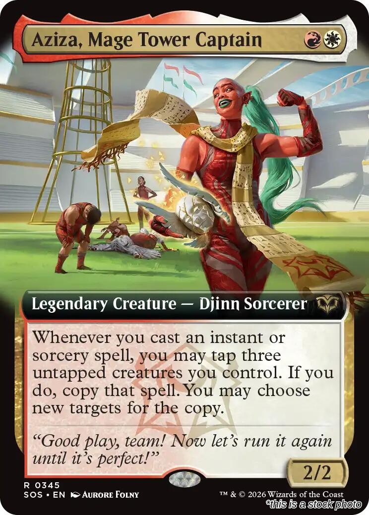 Aziza, Mage Tower Captain (Extended Art)