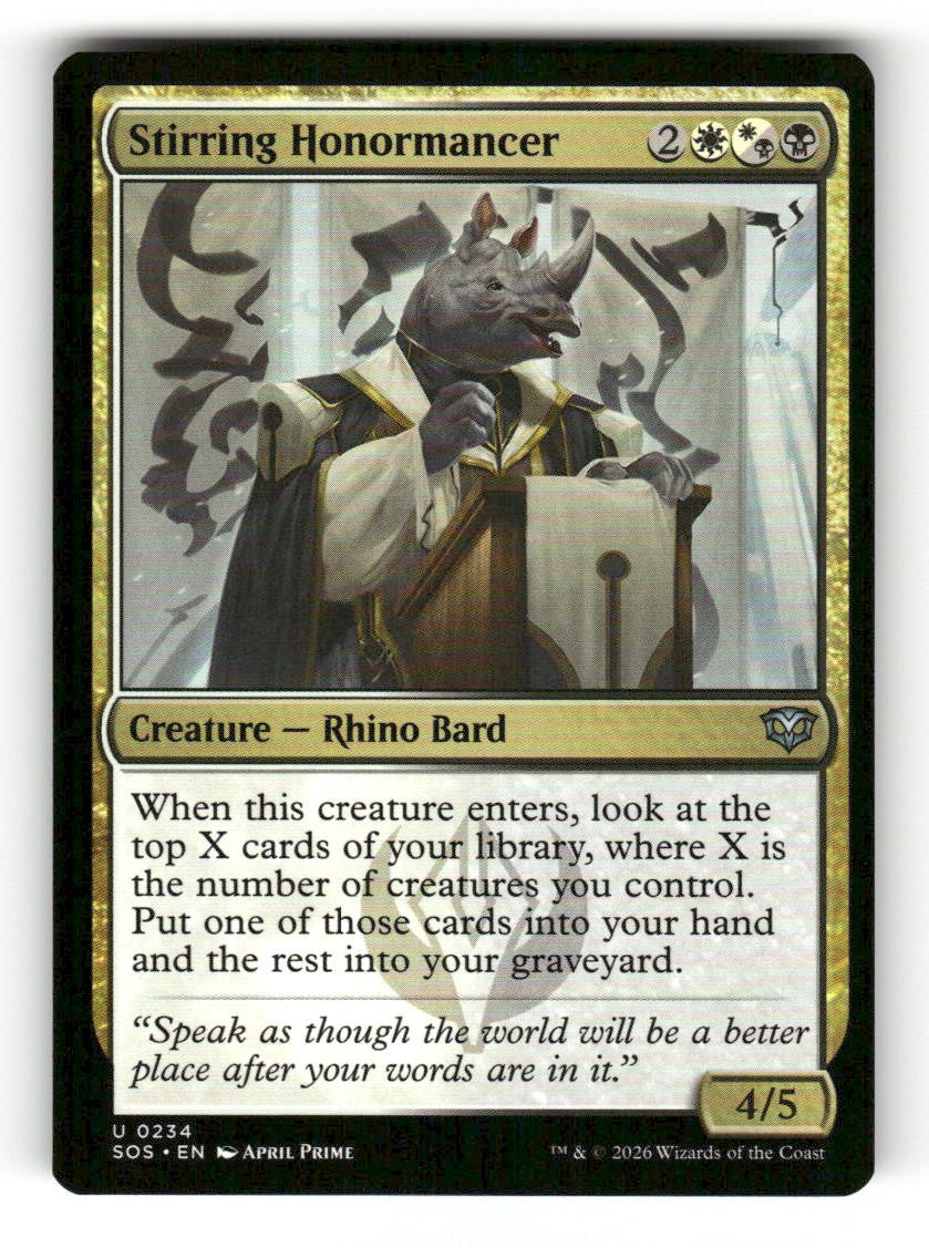 Stirring Honormancer