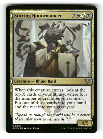 Stirring Honormancer