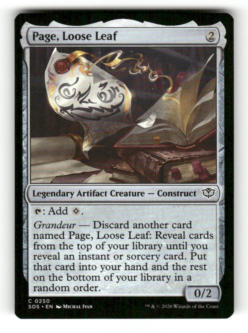 Page, Loose Leaf