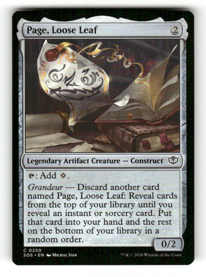 Page, Loose Leaf