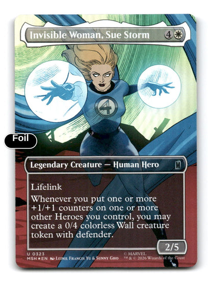 Invisible Woman, Sue Storm (Borderless)