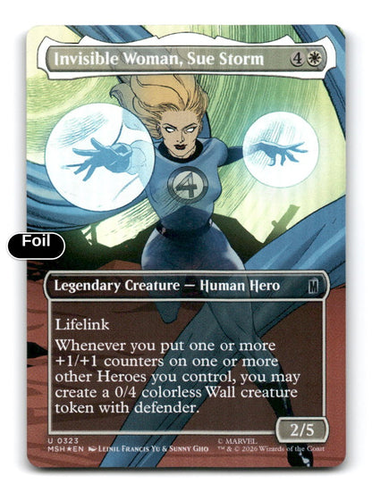 Invisible Woman, Sue Storm (Borderless)
