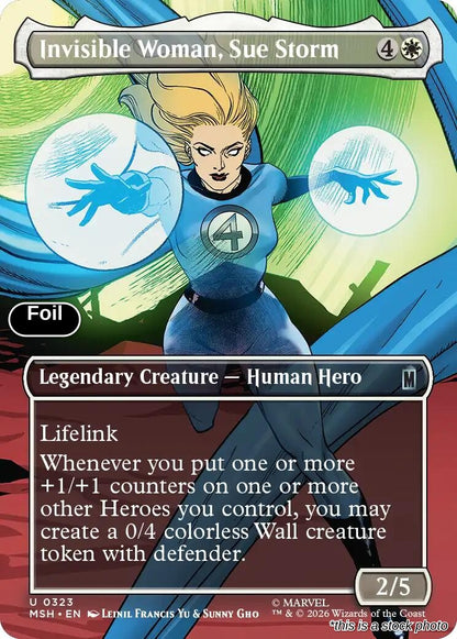 Invisible Woman, Sue Storm (Borderless)