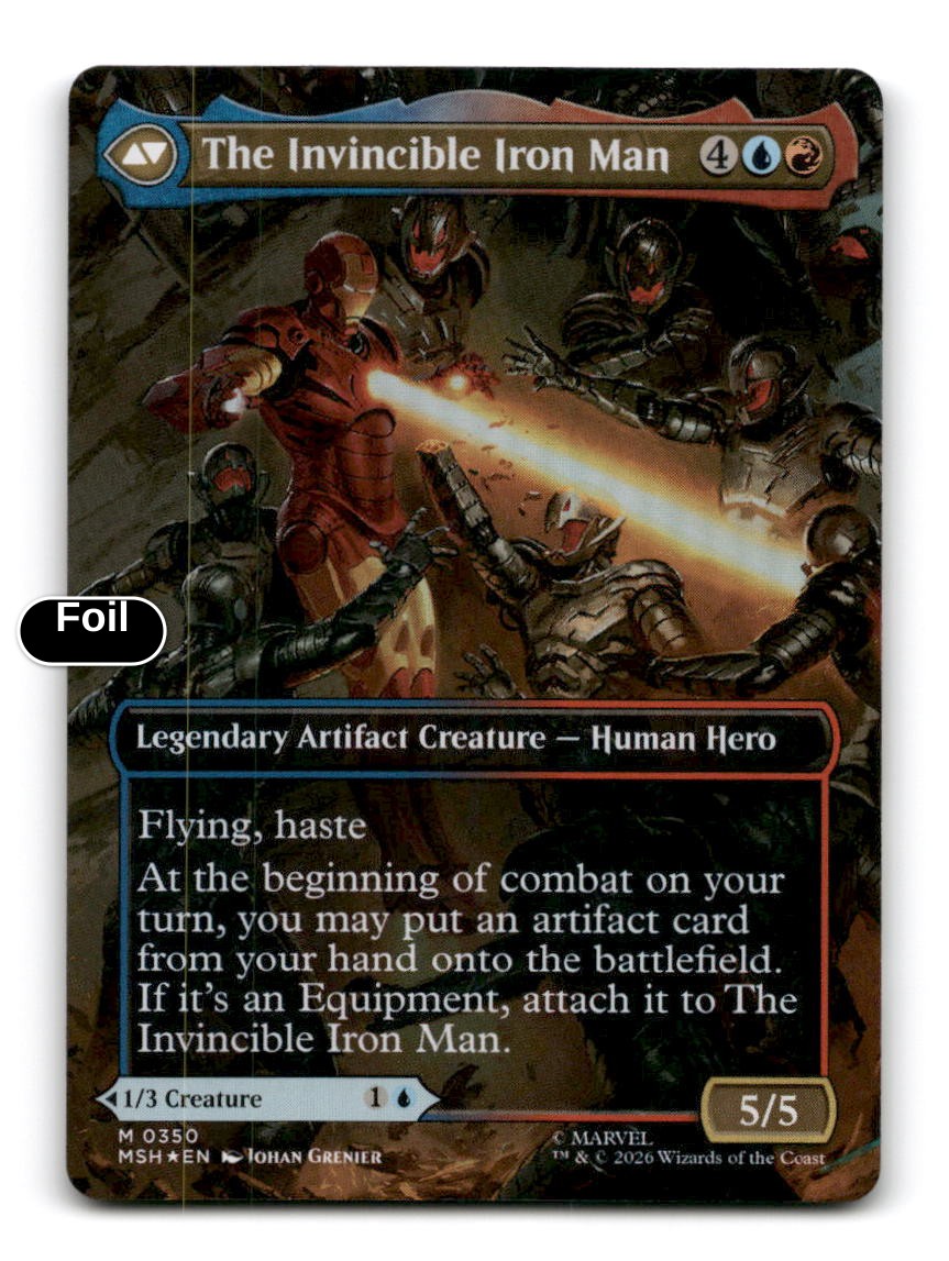 Tony Stark (Borderless) (0350) (Back)