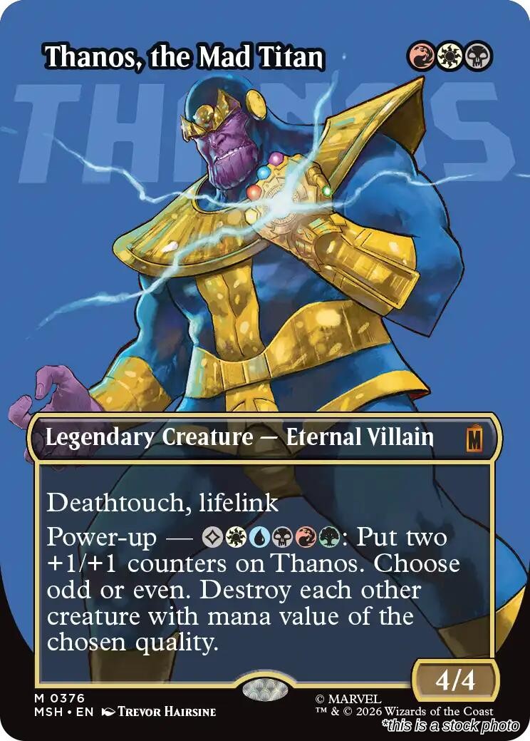 Thanos, the Mad Titan (Borderless) (0376)