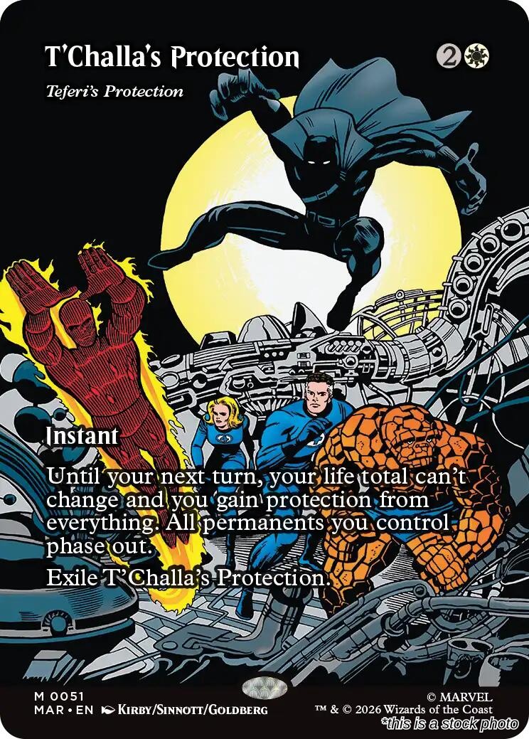 T'Challa's Protection - Teferi's Protection (Borderless)