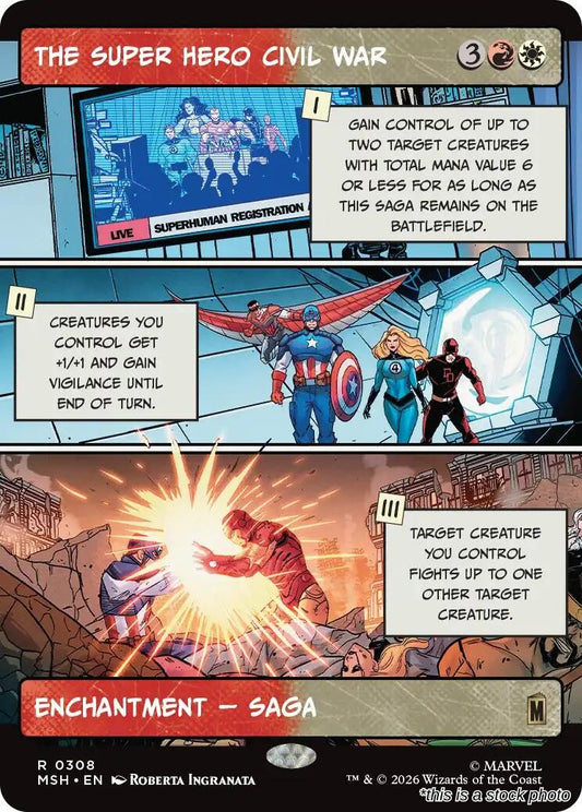 The Super Hero Civil War (Borderless)