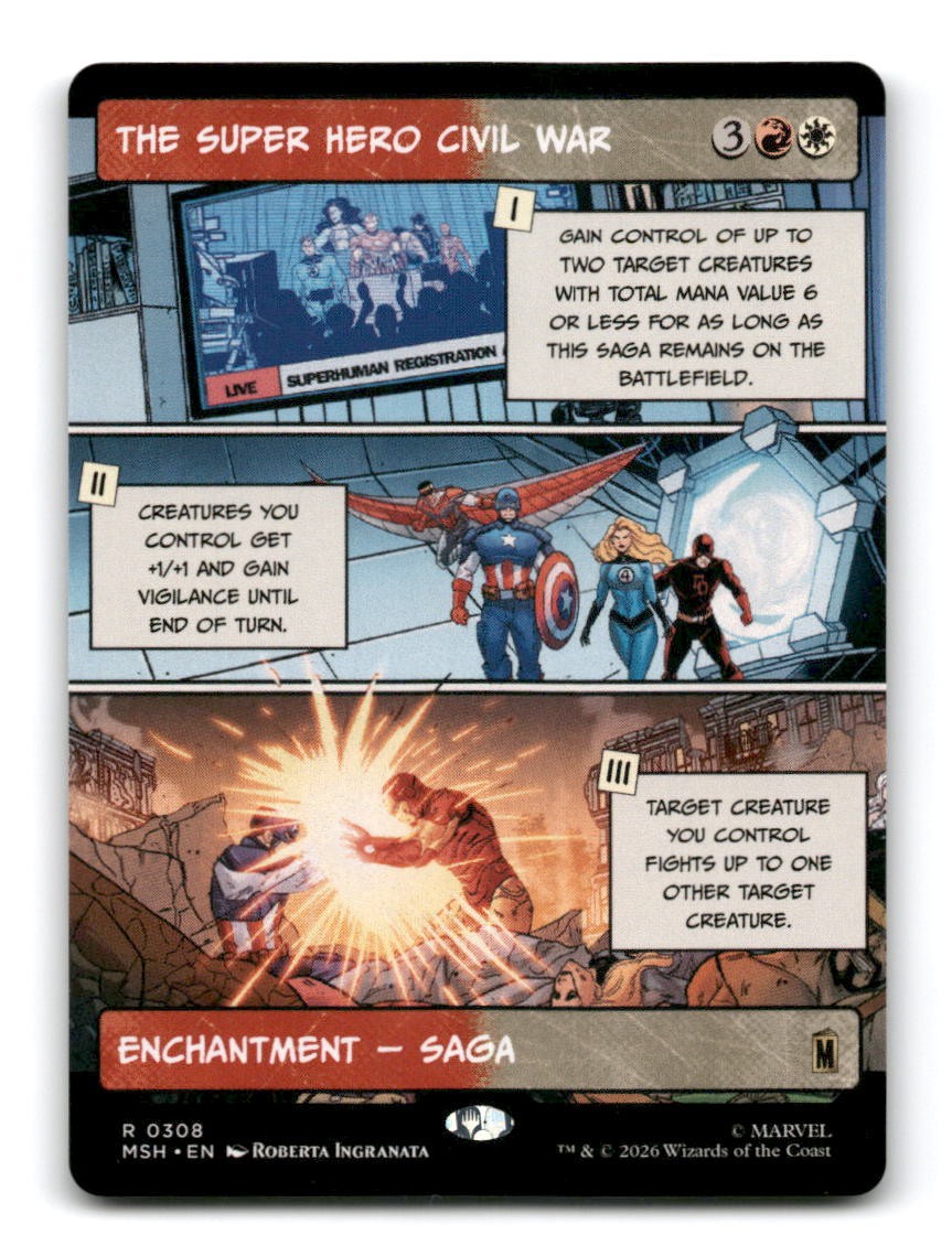 The Super Hero Civil War (Borderless)