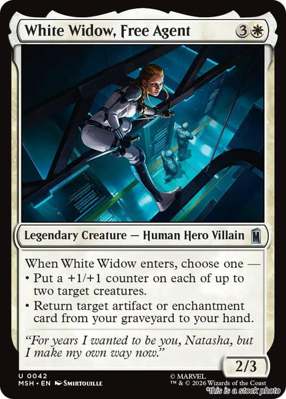 White Widow, Free Agent