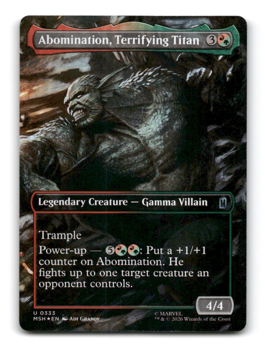 Abomination, Terrifying Titan (Borderless)