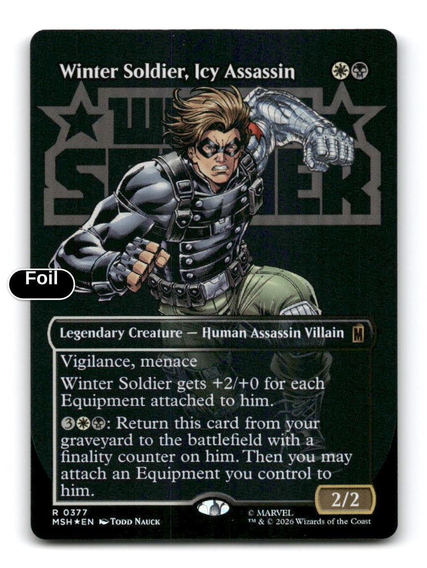 Winter Soldier, Icy Assassin (Borderless)
