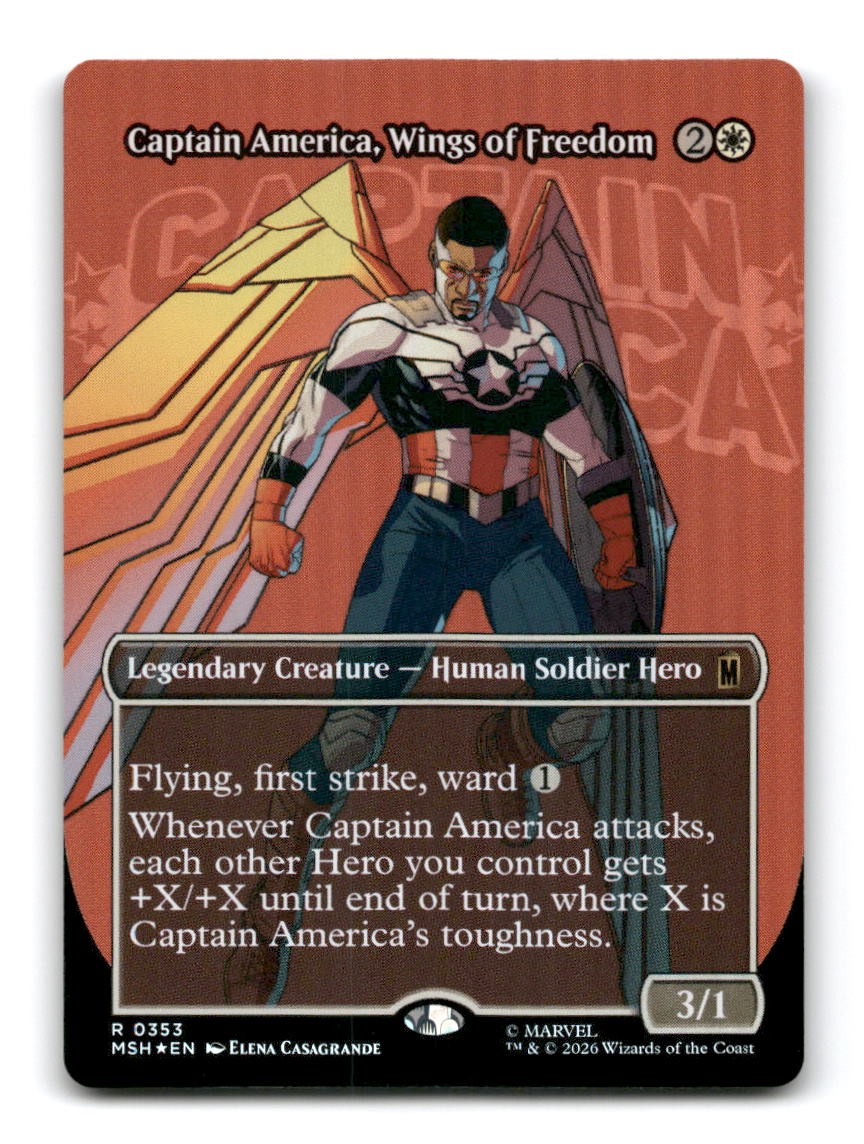 Captain America, Wings of Freedom (Borderless)