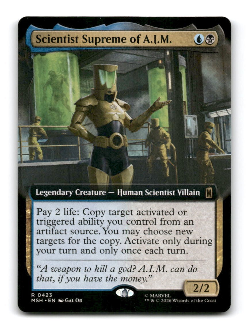 Scientist Supreme of A.I.M. (Extended Art)
