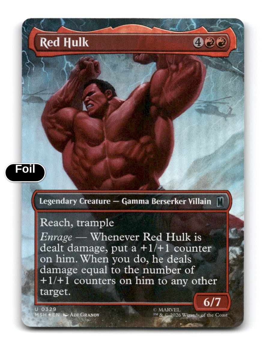 Red Hulk (Borderless)