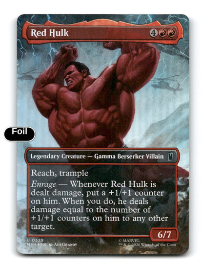 Red Hulk (Borderless)