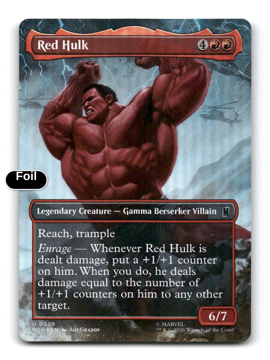 Red Hulk (Borderless)