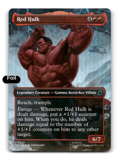 Red Hulk (Borderless)