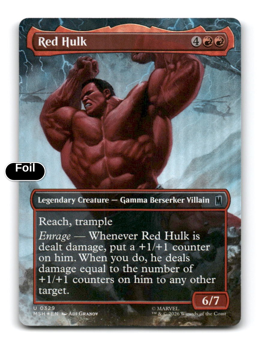 Red Hulk (Borderless)