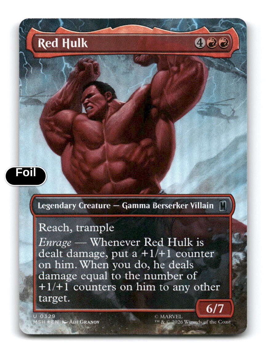 Red Hulk (Borderless)