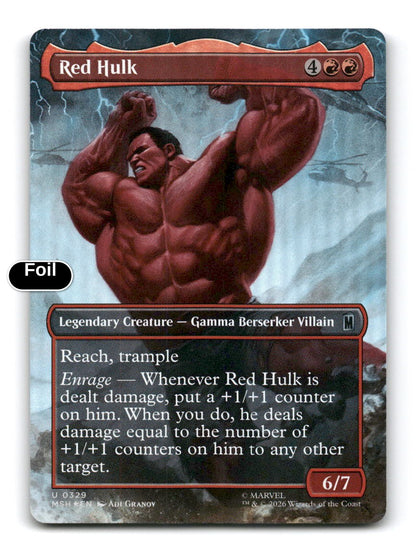 Red Hulk (Borderless)