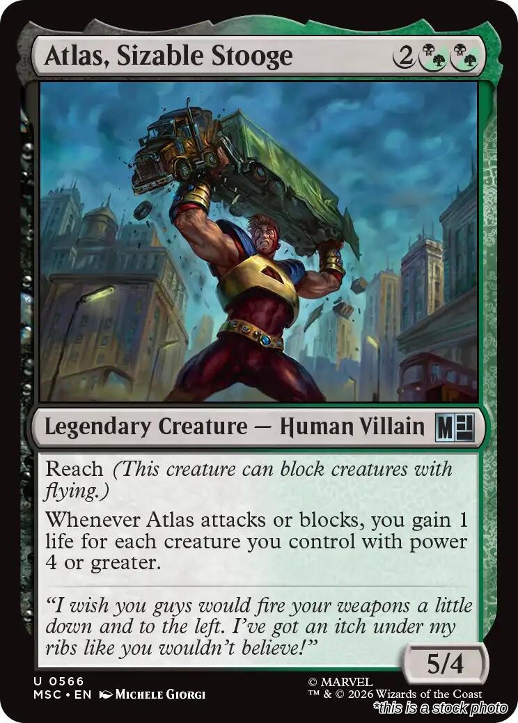 Atlas, Sizable Stooge