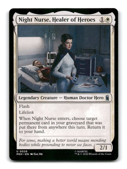 Night Nurse, Healer of Heroes