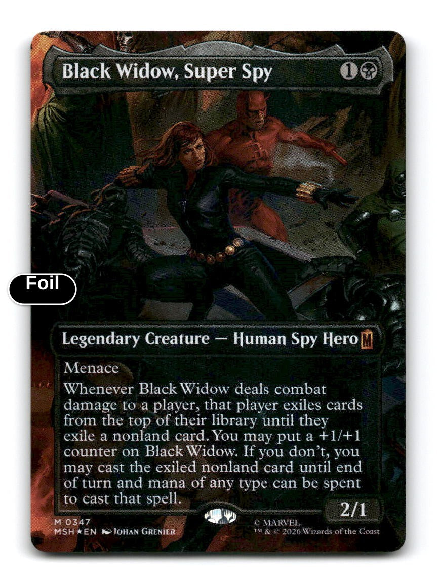 Black Widow, Super Spy (Borderless) (0347)