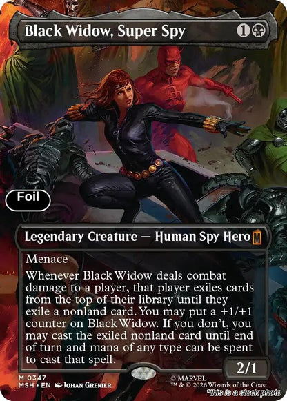 Black Widow, Super Spy (Borderless) (0347)