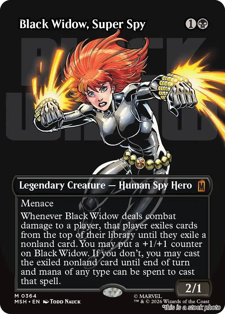 Black Widow, Super Spy (Borderless) (0364)