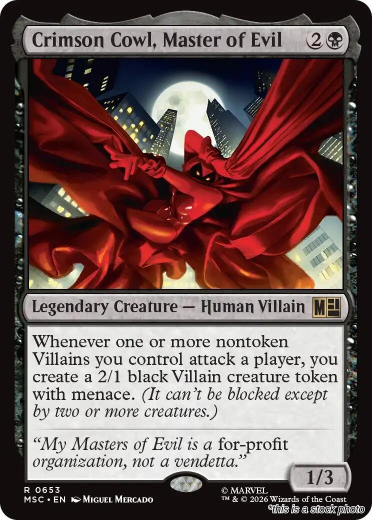 Crimson Cowl, Master of Evil